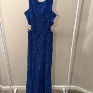 Windsor Royal Blue Lace Maxi Dress